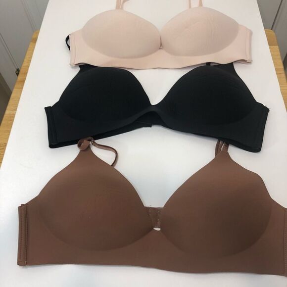 Vince Camuto pink, brown and black 38C bra bundle - Picture 3 of 15